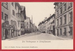 SCHAFFHAUSEN VORDERGASSE, LICHTDRUCK 1897 / 1905