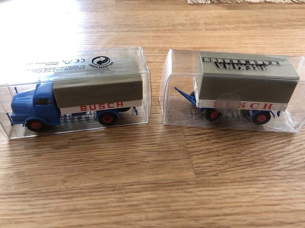 Brekina Kit di modellismo & Modellini statici: Brekina / camion remorque Busch – Usato da Echallens venduto da Says1 1