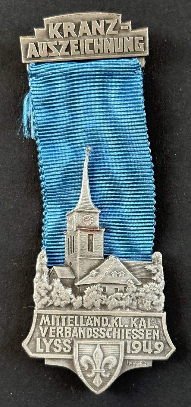 Medaglie: MITTELLÄND. KL. KAL. VERBANDSCHIESSEN LYSS 1949 – Usato da Ostermundigen venduto da Wyatt-Earp
