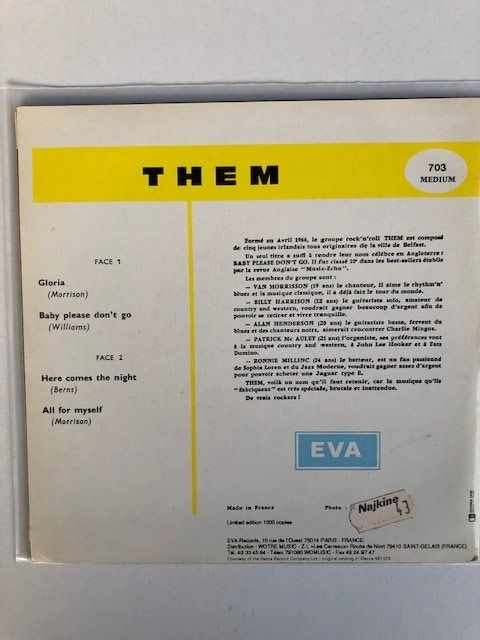 Dischi in vinile: Them – Usato da Aarwangen venduto da Jukebox3 1