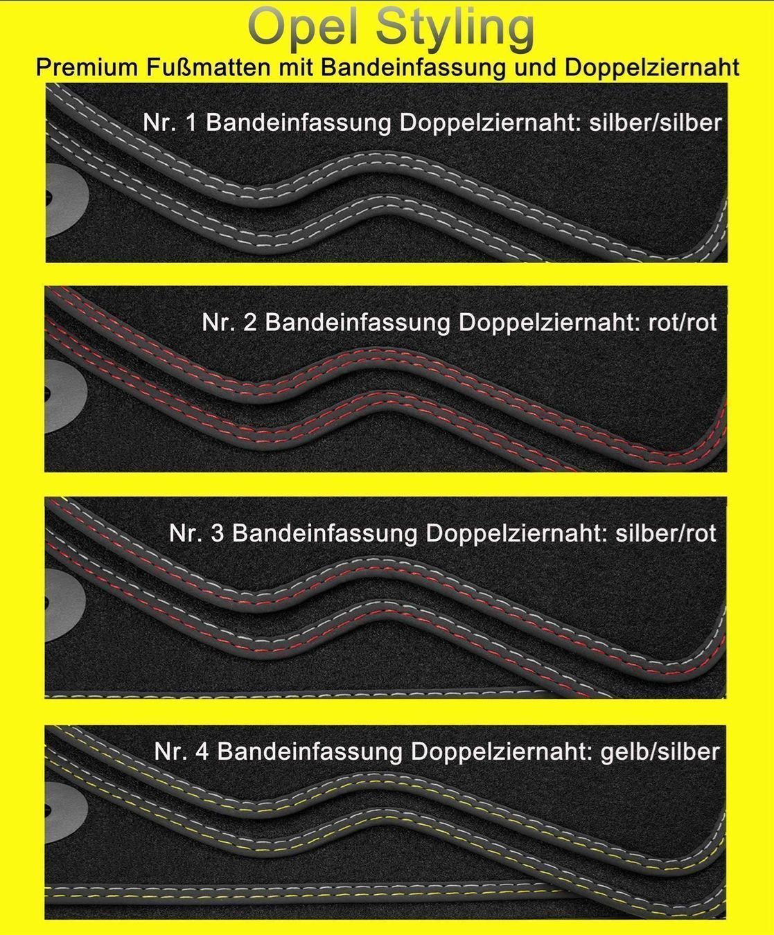 Opel Teppiche / Matten: DN Autoteppich Opel Corsa E 2014- – Neu und originalverpackt aus Rielasingen-Worblingen von Exklusivautoteppiche 4