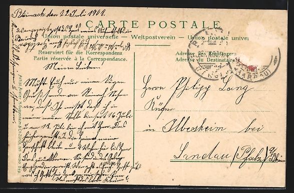 Cartoline postali: Reinach, Strassenpartie mit Strassenbahn – Usato da Berlin venduto da bartko-reher 1