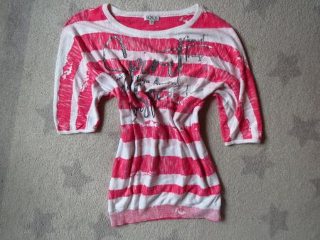 super spezieller SOCCX Damen Pullover Kurzarm Gr M