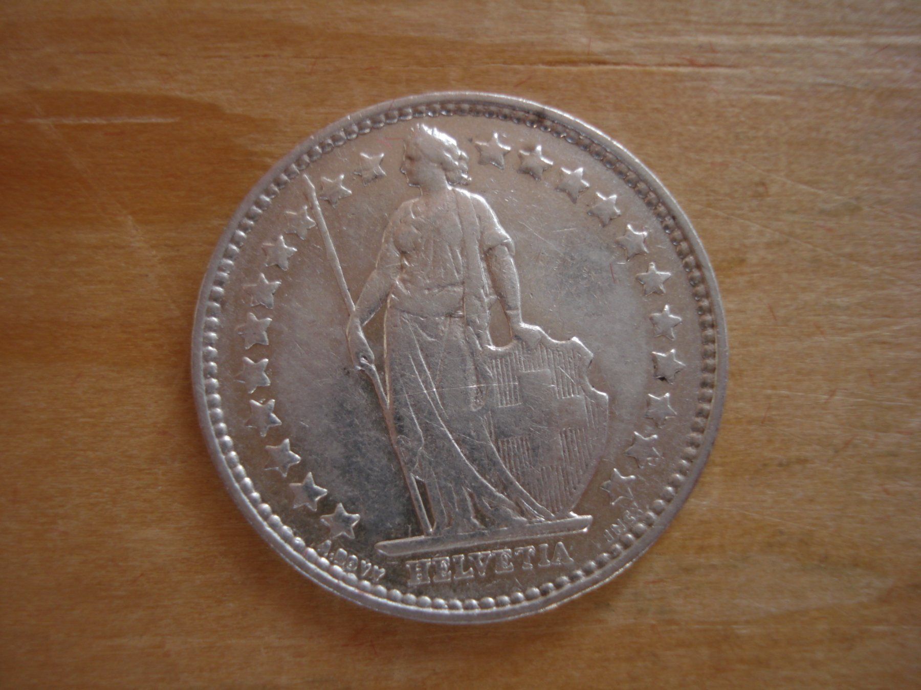 Tutti le monete: (C1) 1/2 Franken 1904 VZ- – Usato da Erlach venduto da Net-Coins 1