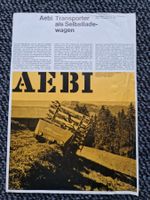 Original Prospekt Aebi Transporter Selbstfahrladewagen