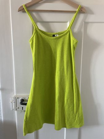 Kleid Frottee neongrün Grösse S