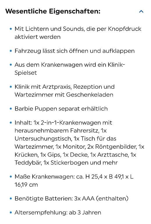 Spielzeuge: Barbie Krankenwagen – Gebraucht aus Rain von Hoeigoemper 3