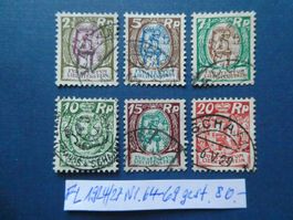 FL 1924/27 Nr. 64-69 gestempelt