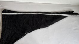 Feiner Strickschal, Dreieckstuch, schwarz, neuwertig!