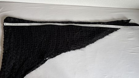 Feiner Strickschal, Dreieckstuch, schwarz, neuwertig!
