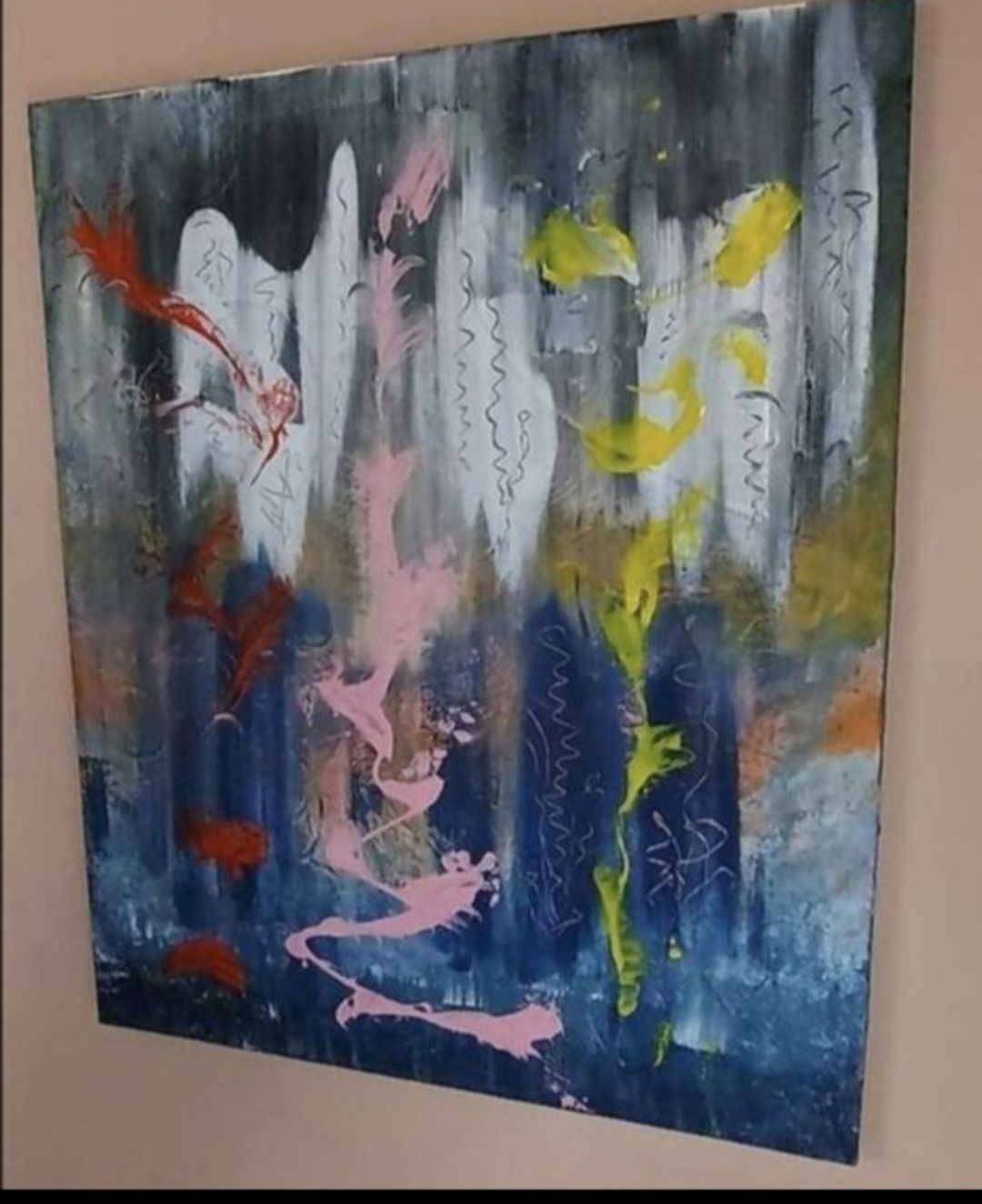 Gemälde: Gemälde " Impuls" handmade 40×50 – Neu (gemäss Beschreibung) aus Riehen von Steinbock1970