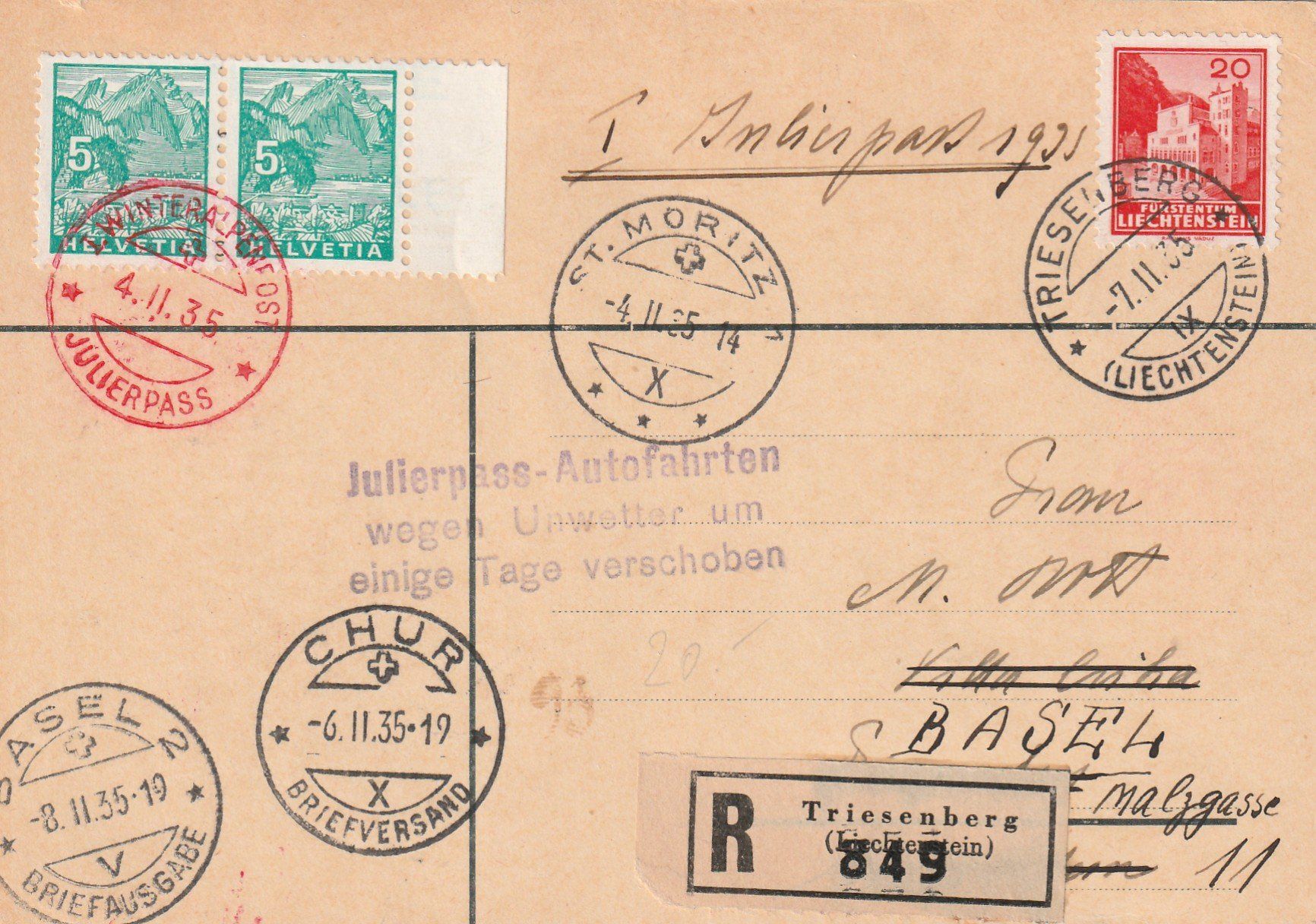 Alle Briefmarken: Stempel Julierfahrten – Gebraucht aus Rorschacherberg von fratovi2
