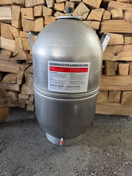 Gärtank Ca.50 Liter Chromstahl/ Mischtank/Wassertank (Gebraucht) in ...