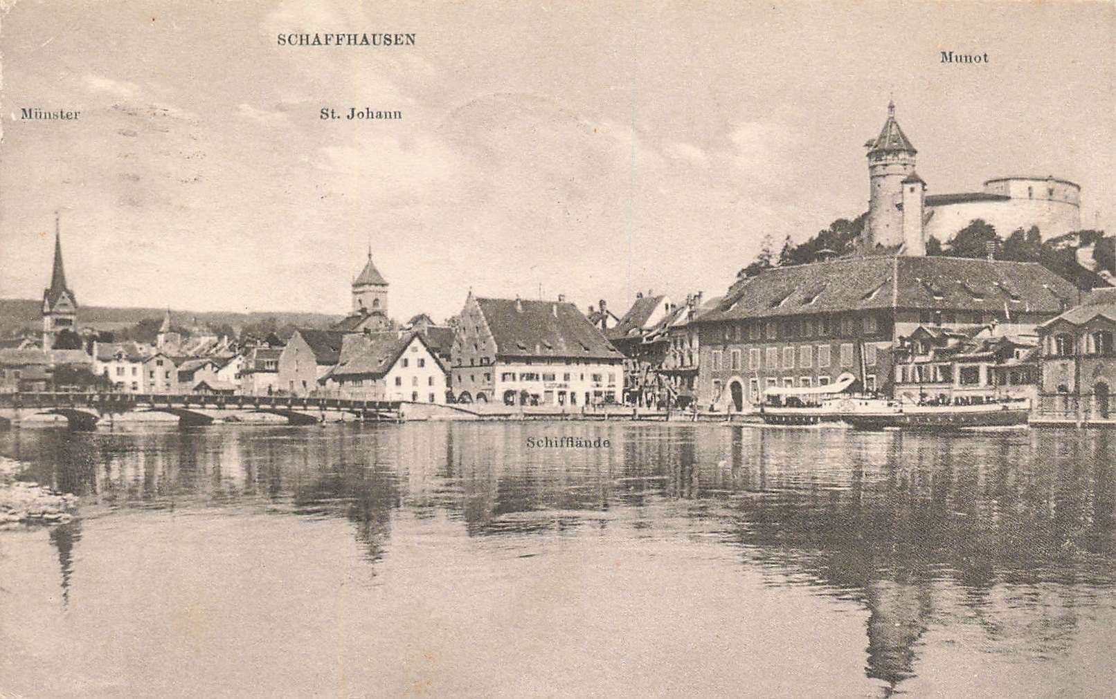 Cartes postales: Schaffhausen schiff boot – D'occasion à Biasca par Blenio71
