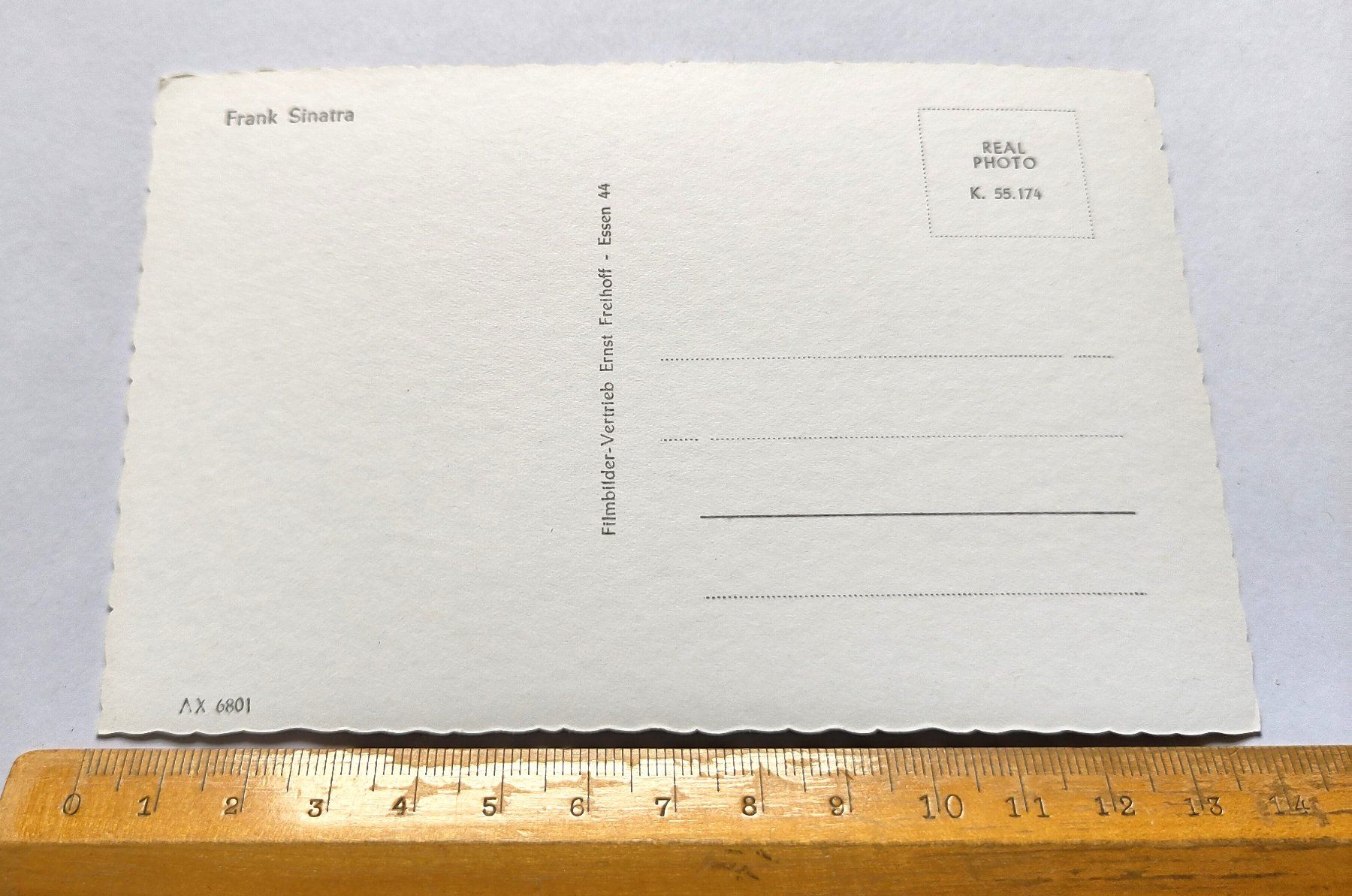 Autografi: Frank Sinatra Postkarte ca. 1958 – Usato da Schaffhausen venduto da RolfMeister 1