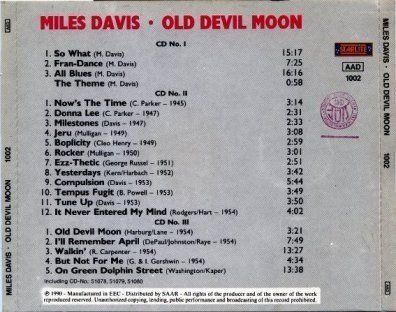CD: set 3CDs- Davis, Silver, Coltrane, Chambers, Kelly- Starlite – Usato da Unterbäch venduto da laqug 1