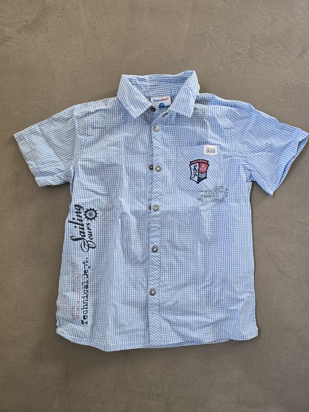 Camicie, T-shirt & Polo: Topolino Hemd Gr. 128, Sommerhemd, Kurzarm – Usato da Büron venduto da Liv7