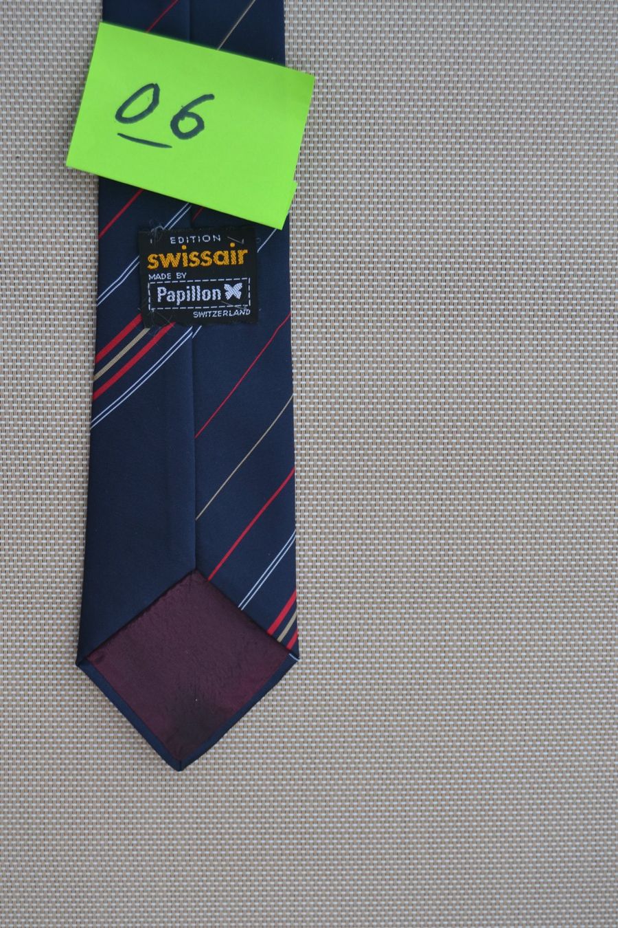Swissair Uniformi: Swissair Krawatte 06 – Usato da Wil SG venduto da fanofrio