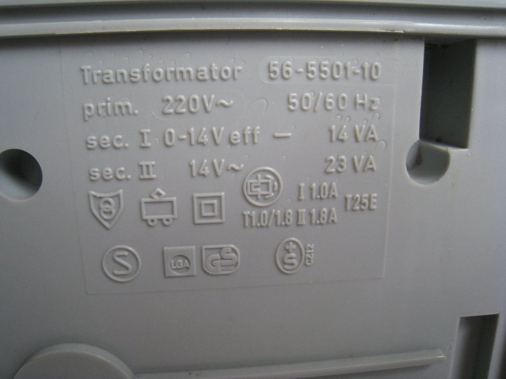 Trix Trafo Electronic 1 Ampere für alle Gleichstrombahnen (Gebraucht