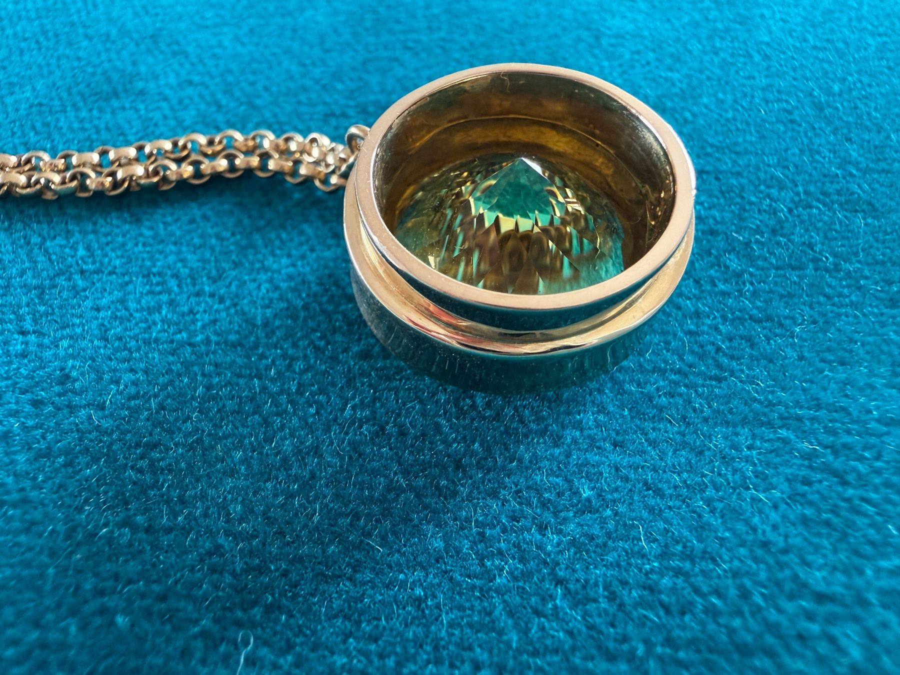 Catenine: Wunderschöne Halskette Gelbgold mit Lemon Citrin – Usato da Buchs SG venduto da Laurenzia2 4