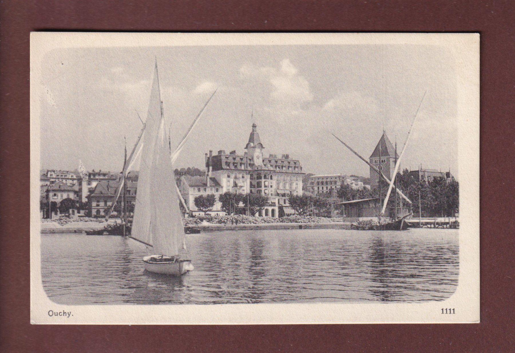 Cartoline postali: LAUSANNE - Ouchy – Usato da Pully venduto da nicecards
