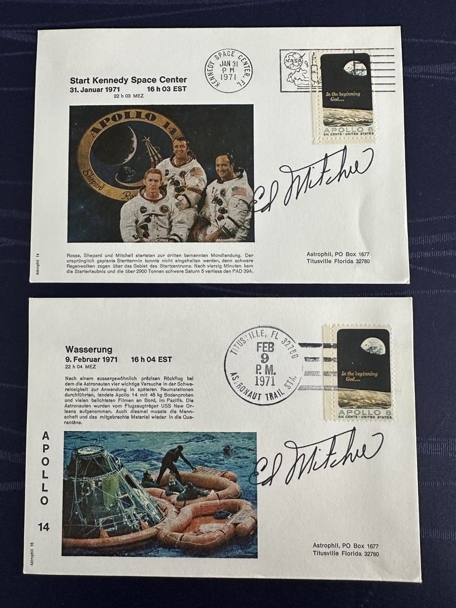 Autografi: Autogramm / Unterschrift Ed Mitchell Apollo 14 von 1971 – Usato da Steffisburg venduto da bwt56