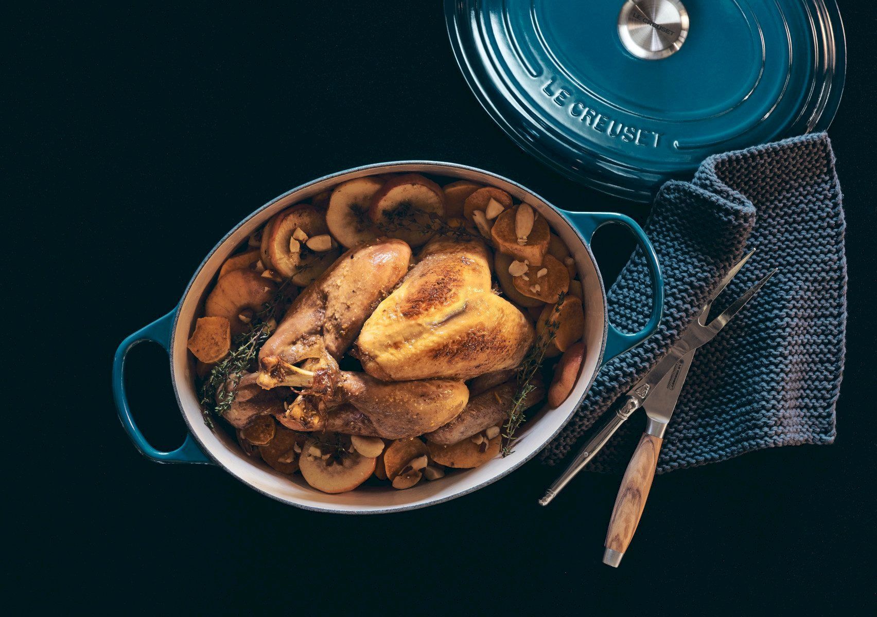 Töpfe: Le Creuset Bräter oval 31cm deep teal – Neu und originalverpackt aus Bottighofen von zaap 5