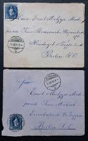 2x SBK 73D auf 2 Briefen Herisau nach Berlin 1899