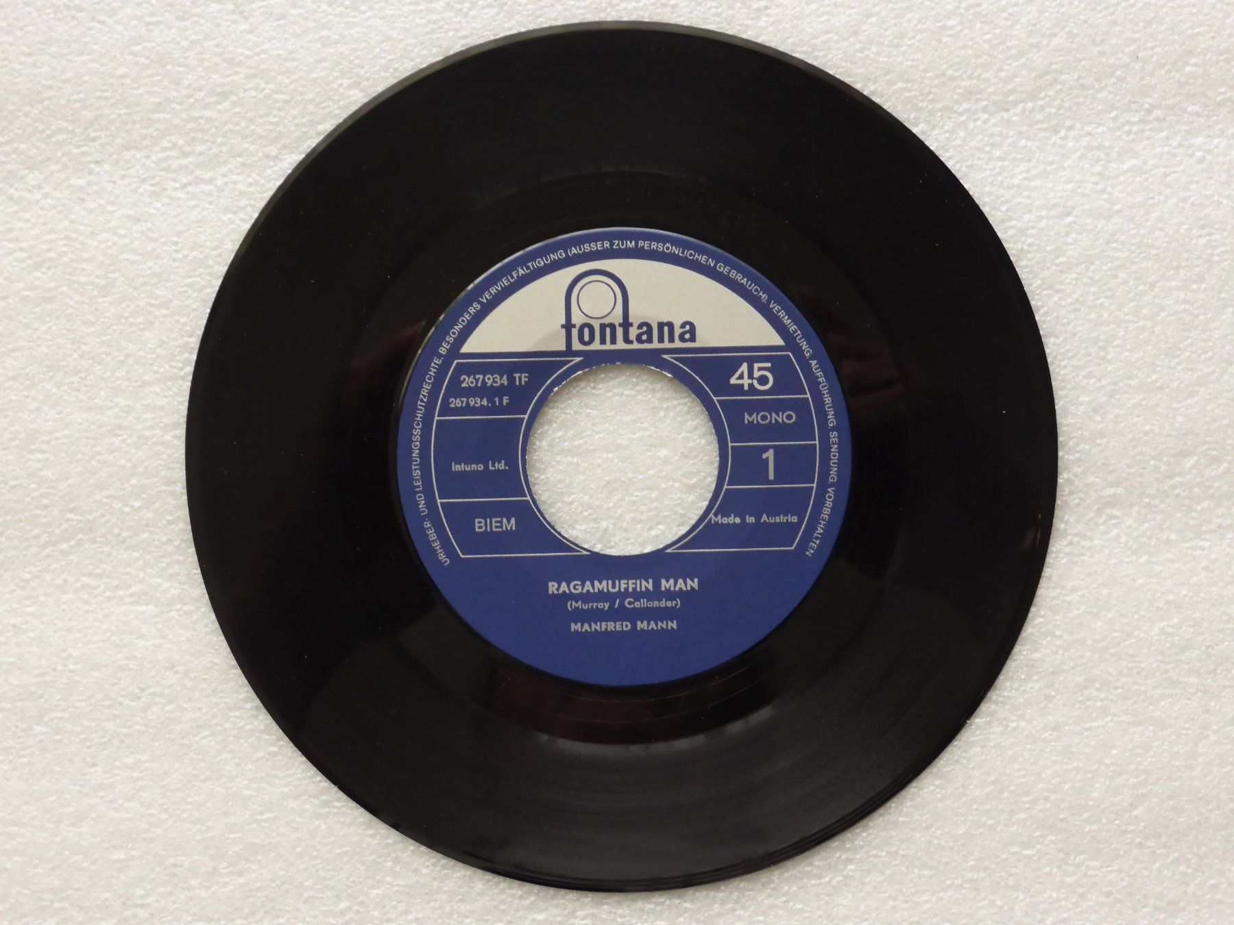 Schallplatten: Vinyl Single   MANFRED MANN – Gebraucht aus Küssnacht am Rigi von Mondkinder 1