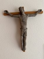 Kruzifix Korpus Holz / 50er Jahre