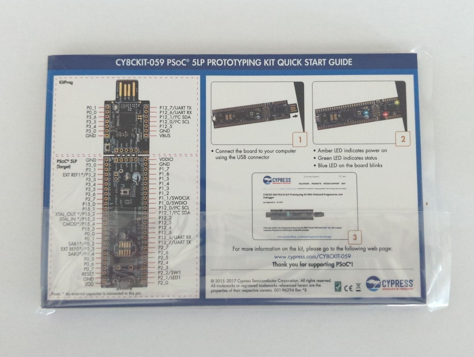 Elektronikbauteile: Cypress CY8CKIT-059 PSoC 5LP Prototyping Kit – Neu und originalverpackt aus Lachen SZ von joa_bs6v 1