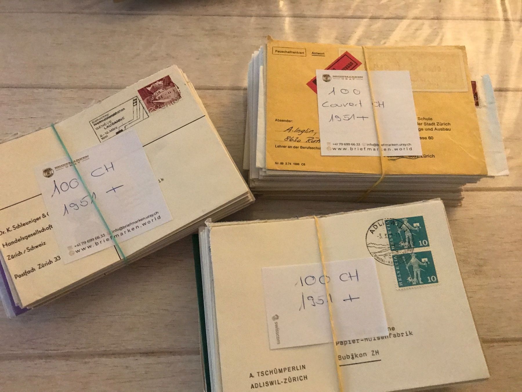 Alle Briefmarken: 1000 Couverts mit CH-Frankatur - ab 1950 – Gebraucht aus St. Gallen von Setin 3