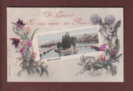 GENEVE - Fleurs - 1906