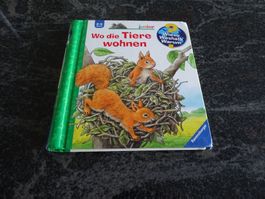 Bilderbuch  Hardcover mit Klappen  Ra Wo die Tiere wohnen A6