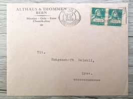 TR52 Enveloppe + Timbre Suisse 1928