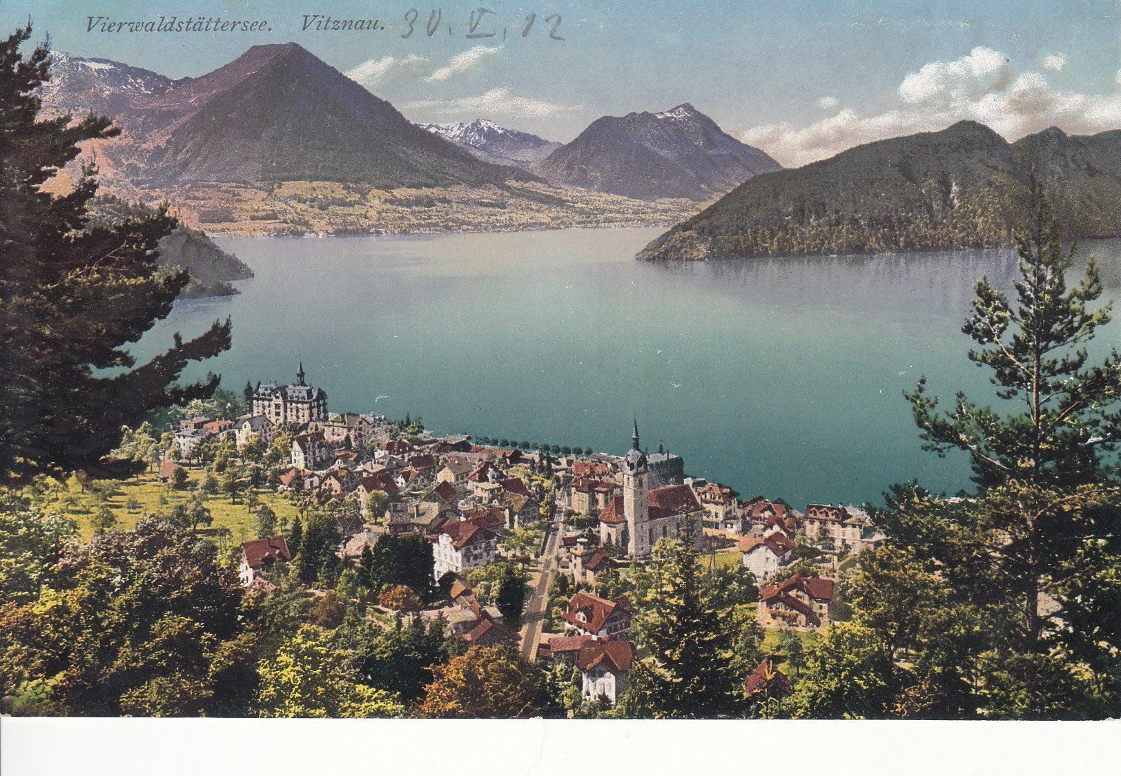 Cartoline postali: Vitznau 1912 – Usato da Bürglen TG venduto da StampGraf