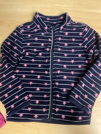 Fleece Jacke mit Sternen, Gr. 98/104