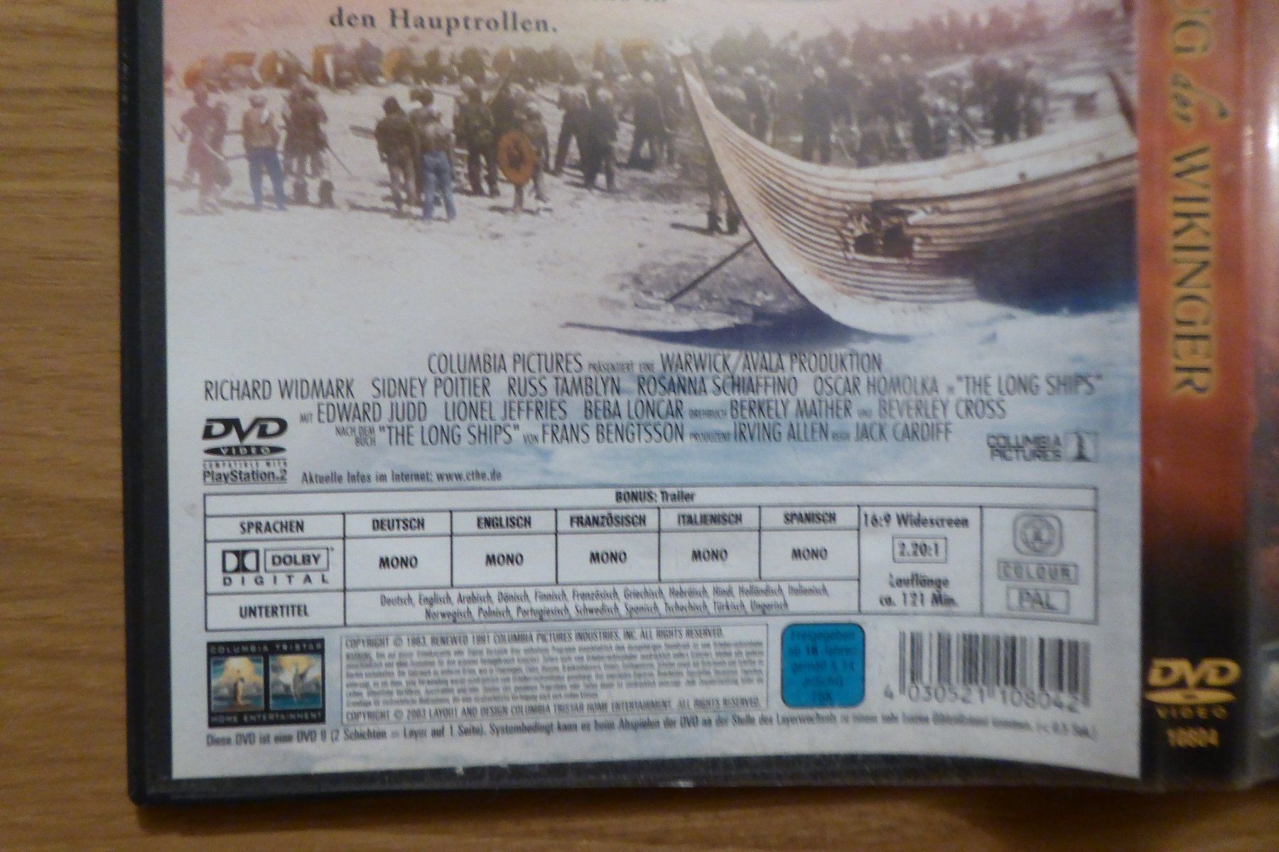 Tutti i DVDs: DVD Raubzug der Wikinger – Usato da Allschwil venduto da Summelsarium 2