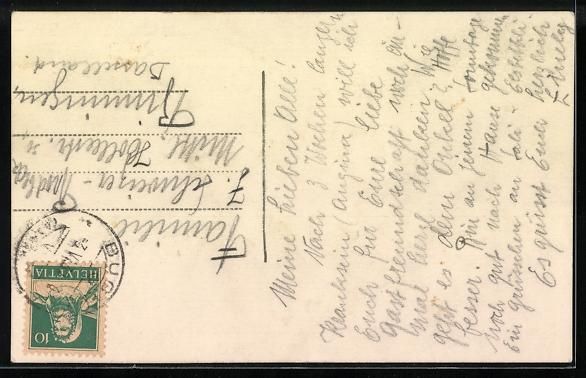 Cartoline postali: Buchs b. Aarau, Kinder auf einer Strasse – Usato da Berlin venduto da bartko-reher 1