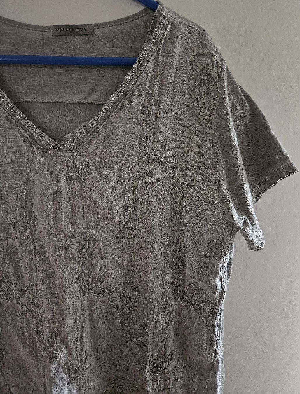 T-Shirts: Leinenshirt grau Gr. 40 - Spendenaktion – Neu (gemäss Beschreibung) aus Unterkulm von Beljasch 1