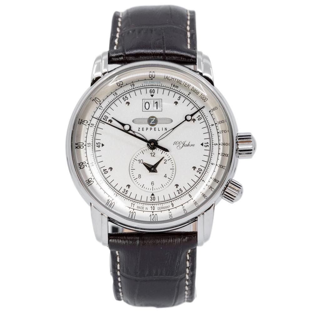 Zeppelin Orologi: Zeppelin Men's 76401 Dual Time Big Date 42mm Quartz – Nuovo e nell'imballaggio originale da Schindellegi venduto da harveystore 1