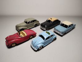 5x Dinky Toys Modellautos (Volkwagen, Oldsmobile, Ford etc.)
