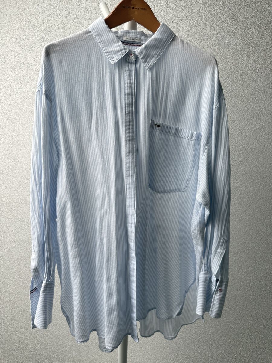 Tommy Hilfiger Camicette: TOMMY JEANS Hemdbluse Damen, Gr. XL – Usato da Islikon venduto da Julies_wardrobe