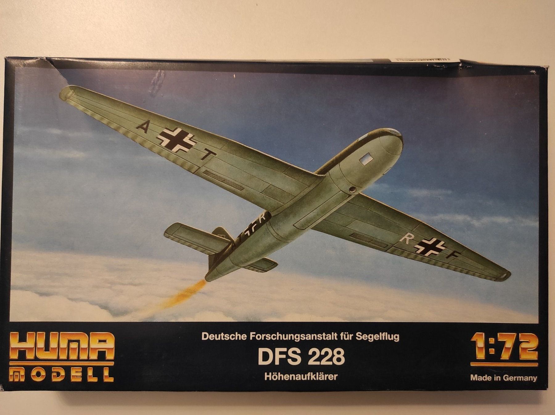 Kit di modellismo & Modellini statici: DFS 228 Höhenaufklärer der Luftwaffe  von Huma 1/72 – Nuovo e nell'imballaggio originale da La Chaux-de-Fonds venduto da Sekado