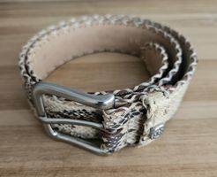MCS python leather belt