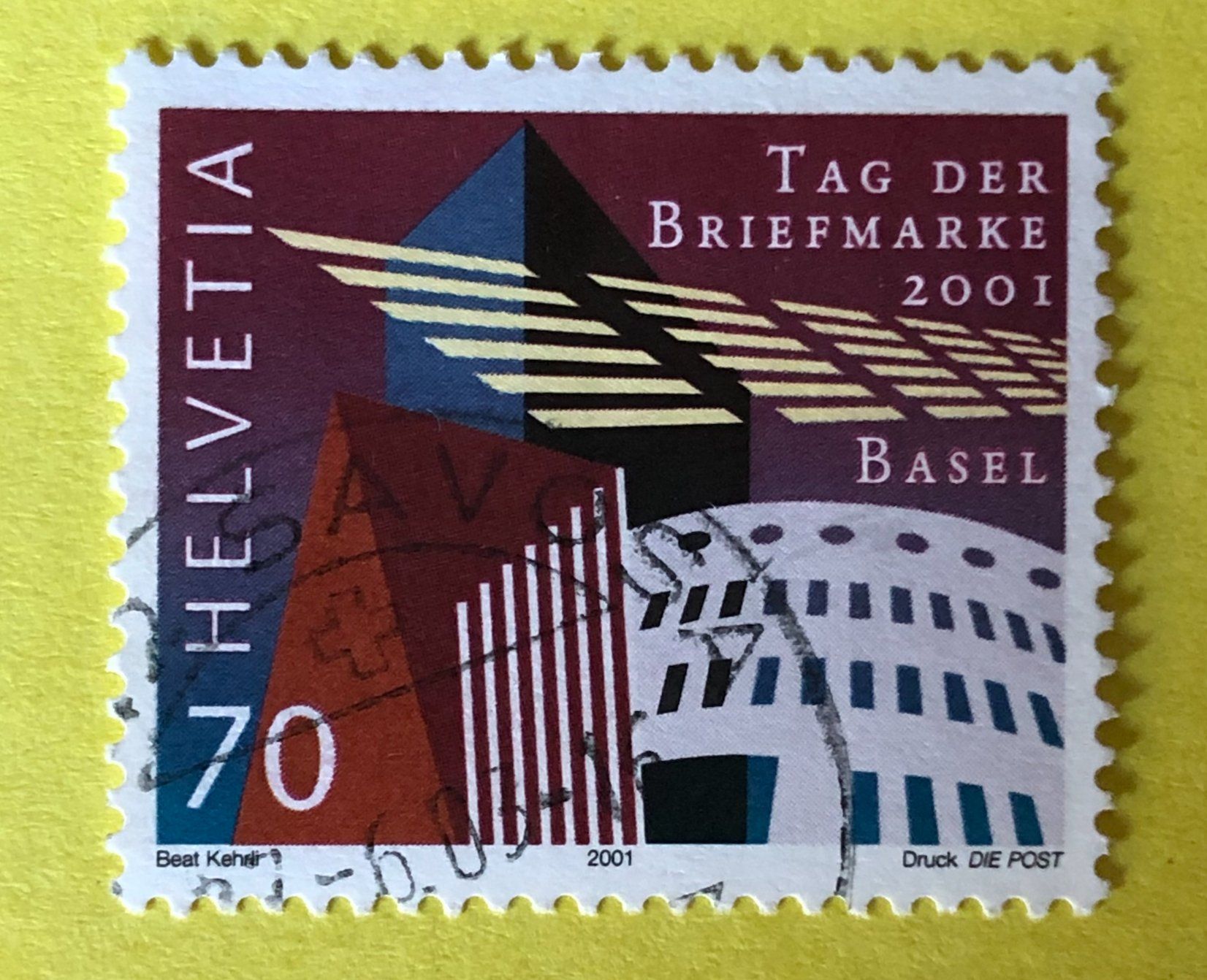 Tutti i francobolli: Nr.1038 GESTEMPELT Moderne Architektur in Basel 2001    – Usato da Aarau venduto da Billa007