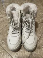Alprausch Leder Winterschuhe weiss
