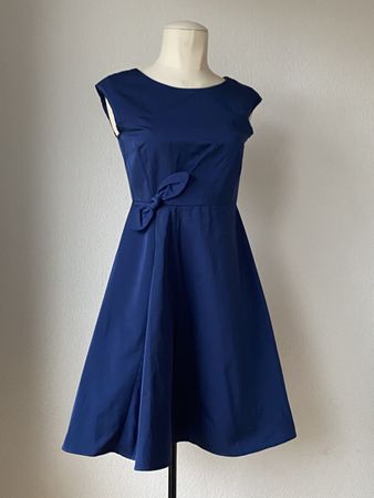 MaxMara Cocktailkleid Gr. 32 Dunkelblau
