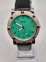 Vintage XKR Uhr mit smaragdgrünem Zifferblatt, perfekt!