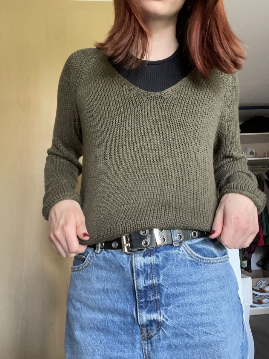 H&M Maglioni & Felpe: Grüner Knit-Pulli Grunge – Usato da Gondiswil venduto da lor_2rkz